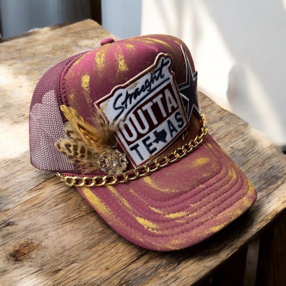 Strait Out of Texas Trucker Hat - Etsy display picture 3