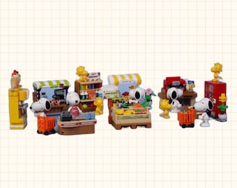 Snoopy random Lego supermarket theme blind box