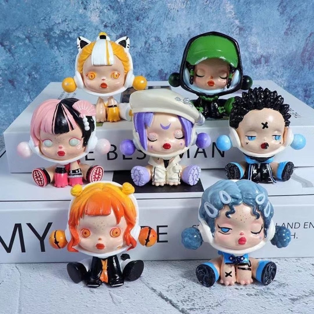 2D Painting DIY Skullpanda Random Figurine Craft Kit With 12