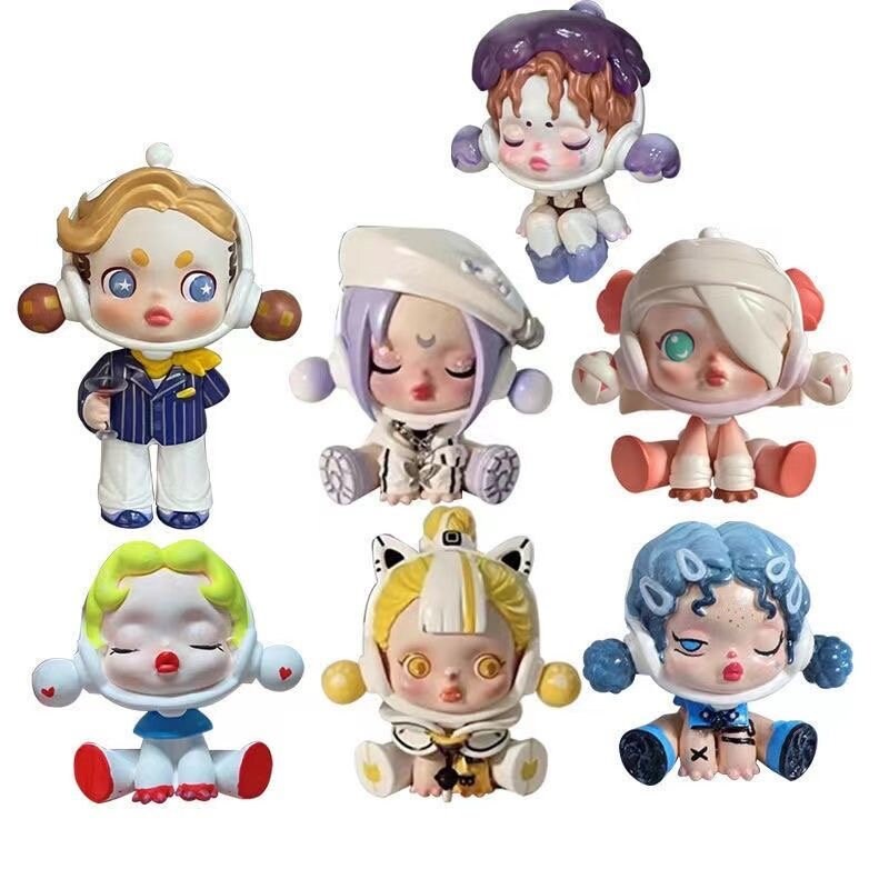 2D Painting DIY Skullpanda Random Figurine Craft Kit With 12