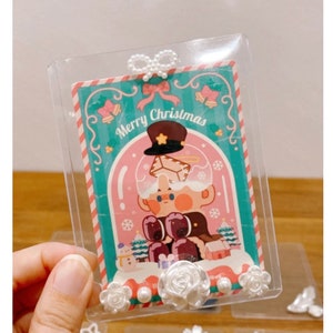 Porte-cartes rigide transparent avec bijoux - Une protection élégante pour les cartes K-pop et POPMART !