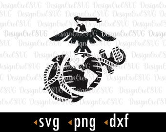 Eagle, Globe, and Anchor Svg, instant download, COD148