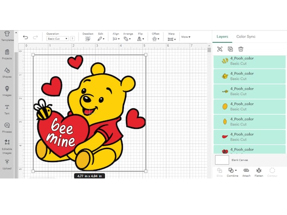 Winnie the Pooh, Bee Mine Svg, Valentine Day Svg, Heart Svg, Png