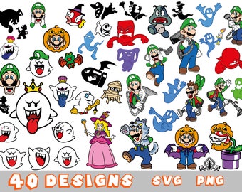 Halloween Retro Games Svg, Halloween Svg, Boo Svg, Characters SVG, Cut files for Cricut, Svg, png, COD008