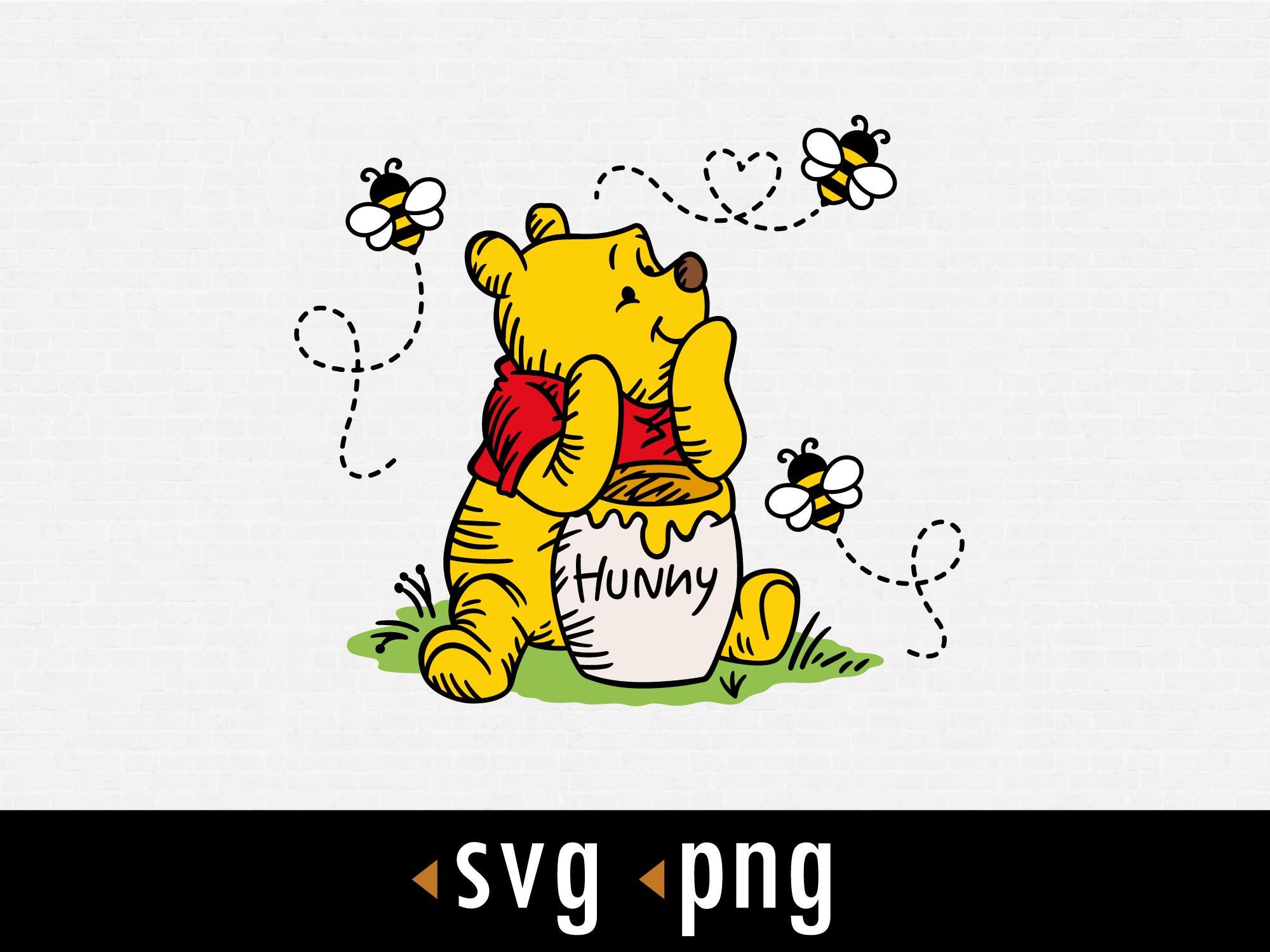 Pooh Honey Svg - Etsy Canada