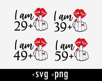 I Am 39 SVG, Middle Finger Svg, 39th birthday Svg, Svg, Cut files for Cricut, instant download, COD075