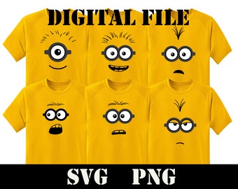 Banana heads SVG, Gru Svg, Cut files for Cricut, Svg, png, instant download, COD021