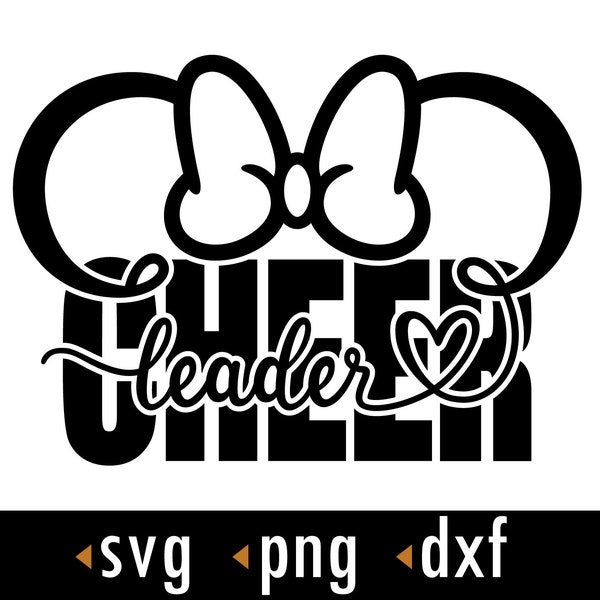 Cheerleader SVG, Cheer Svg, Cheer era Png, Svg, dxf, Cut files for Cricut and Silhouette, instant download, COD028