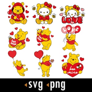 Honey Pot and Bees Winnie the Pooh Print then Cut Design PNG File