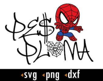 Peso Pluma Svg, Peso Pluma Spider Svg, Corridos Tumbados, Svg, dxf, Cut files for Cricut and Silhouette, instant download, COD039