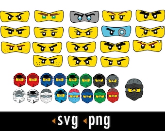 Ninja Svg, Ninja Party SVG, Cut files for Cricut, Svg, png, instant download, COD015