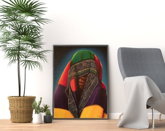 African American wall art, Black art prints, African American home decor, Black culture, Black history art, Ethnic paintings
