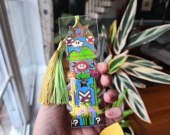 Mario Bros Nintendo Bookmark video game man and woman gift Combine and save!