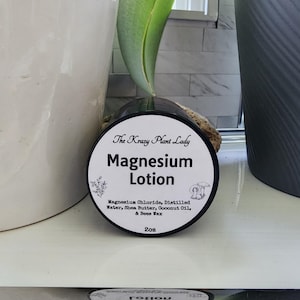 Magnesium Lotion & Magnesium Lavender Lotion  2oz handcrafted