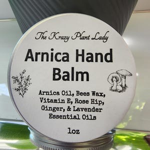 Arnica Hand Balm 1oz- Wild crafted