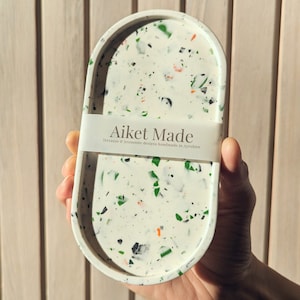 Trinket Tray with colourful Terrazzo style. Modern and Stylish.
