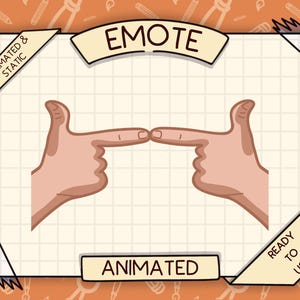 Animiertes Emote, UwU emote, zuckendes emote, simpel emote, simple händen emote, uwu finger emote, zwietracht emote, lustiges emote