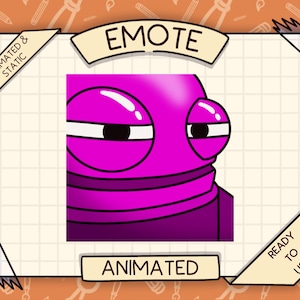 Animated Pink REPO Emote, WTF Glitch Bot (Digital Download)
