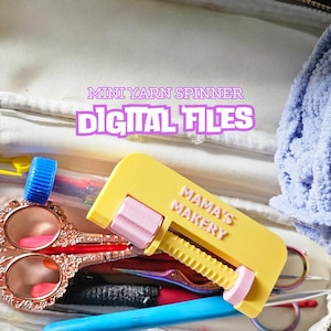 Digital Download – 3D Printable Mini Yarn Spinner for Crochet & Knitting