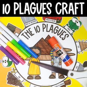 10 Plagen in Ägypten Handwerk: Bibelgeschichte zum Ausdrucken (Digitaler Download)