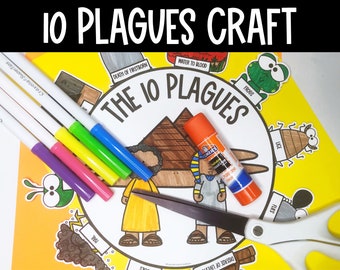 10 Plagues of Egypt Craft: Bible Story Printable (Digital Download)