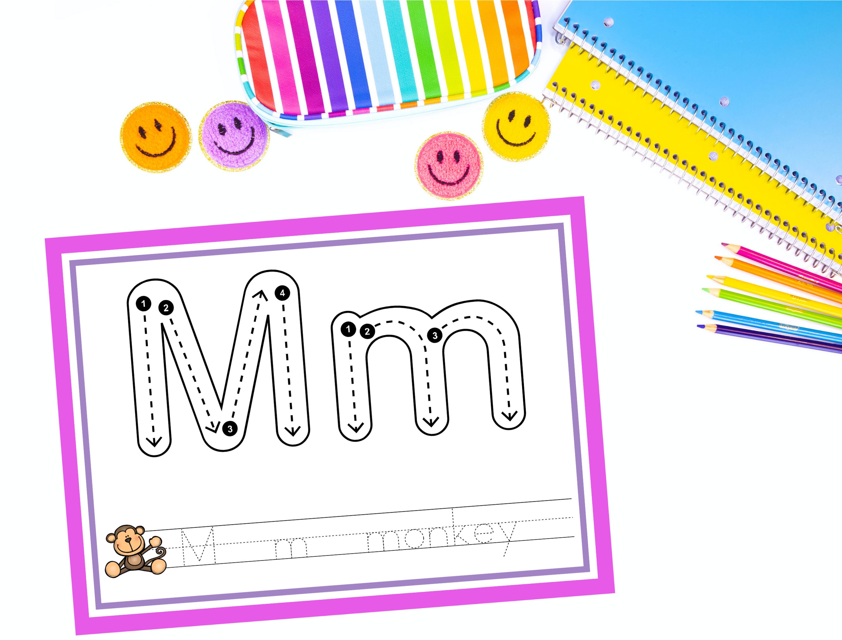 Alphabet Flashcards, Printable Oversized ABC Cards, Jumbo Tracing Cards ...