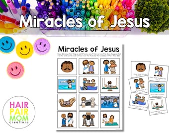 Miracles of Jesus Matching Activity