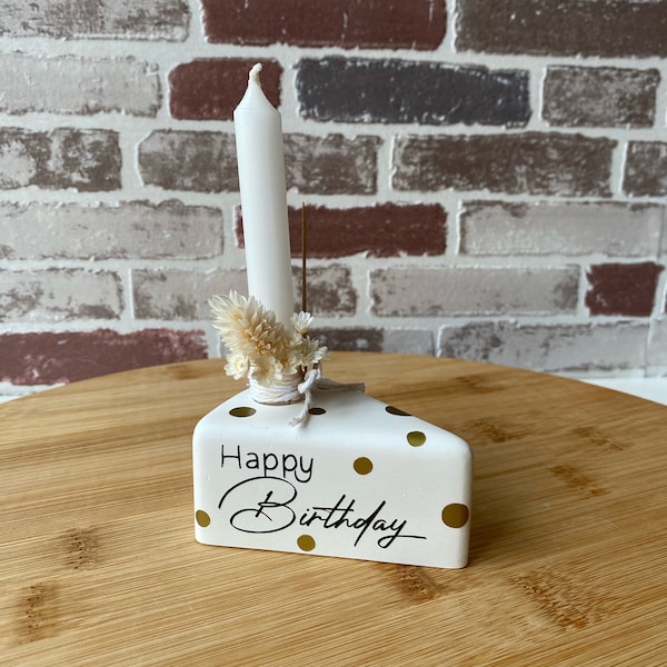 Personalisierter Pustekuchen | Geburtstags Andenken | Tradition | Geburtstagstisch | Kerze