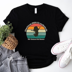 Grundschulabschluss T-Shirt, Abschluss 4. Klasse, Grundschule, Kids T-Shirt, Kinder Shirt, Gruppen T-Shirt, Bunt, Fröhlich, Retro