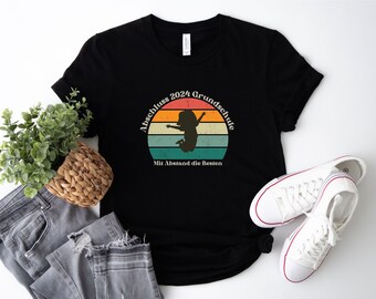 Grundschulabschluss T-Shirt, Abschluss 4. Klasse, Grundschule, Kids T-Shirt, Kinder Shirt, Gruppen T-Shirt, Bunt, Fröhlich, Retro