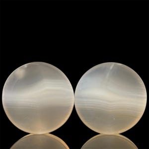 Bouchons d'oreilles en agate Java de 25 mm (1 po.)