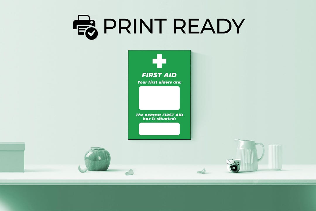 First Aiders Nearest First Aid Box Sign – Instant Download | PDF Print ...