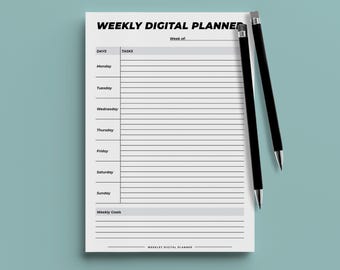 A4 Weekly Schedule | Printable Productivity Planner (PDF)