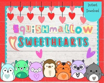 Squishmallows Bulletin Board Kit|Squishmallows|Bulletin Board Kit|Valentine's Day Bulletin Board Kit|Squashmallow Bulletin Board