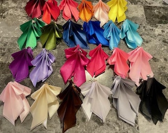 Pendientes de lazo - cinta de 1"