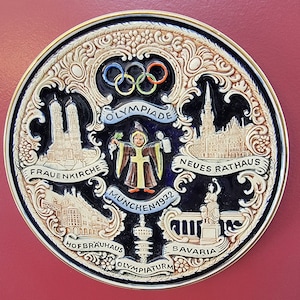 Munchen 1972 Olympiade Porcelain Collector Plate West Germany 9.5&quot;