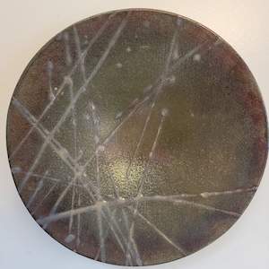 Signed Joyce Furney 11.5&quot; Raku Footed Plate