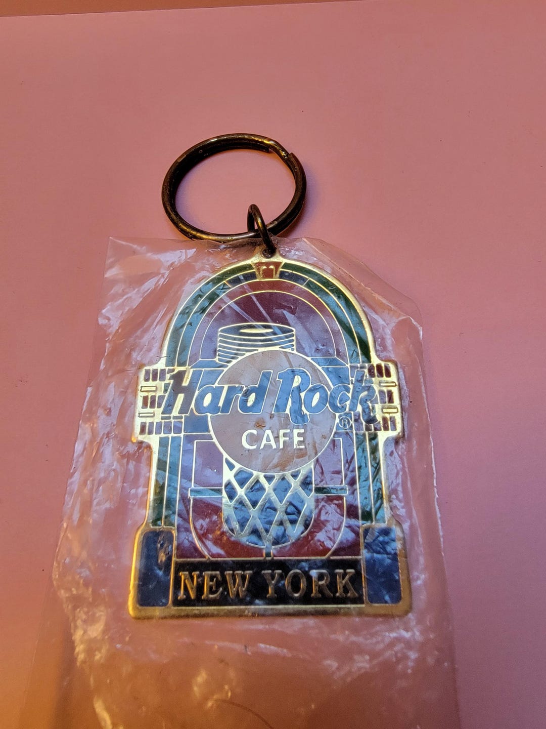 Vintage Hard Rock Cafe New York Key Ring NEW - Etsy