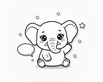 Målarbilder med djur för småbarn, förskoleaktivitet (10 sidor PDF)