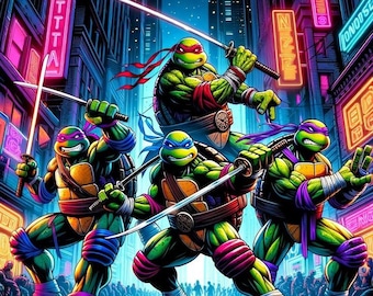 Ninja Turtles 2026 Kalender | Utskrivbar Månadsplanerare (PDF)