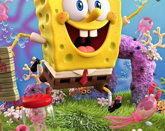 Svampbob-kalender 2026 | Utskrivbar månadsplanerare (PDF)