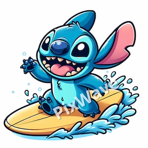 Disney Fine Art - Surf Rider Stitch