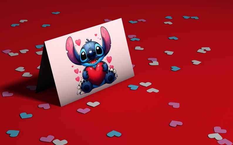 Stitch Valentines PNG, Valentines Stitch SVG, Stitch Valentines Day PNG ...