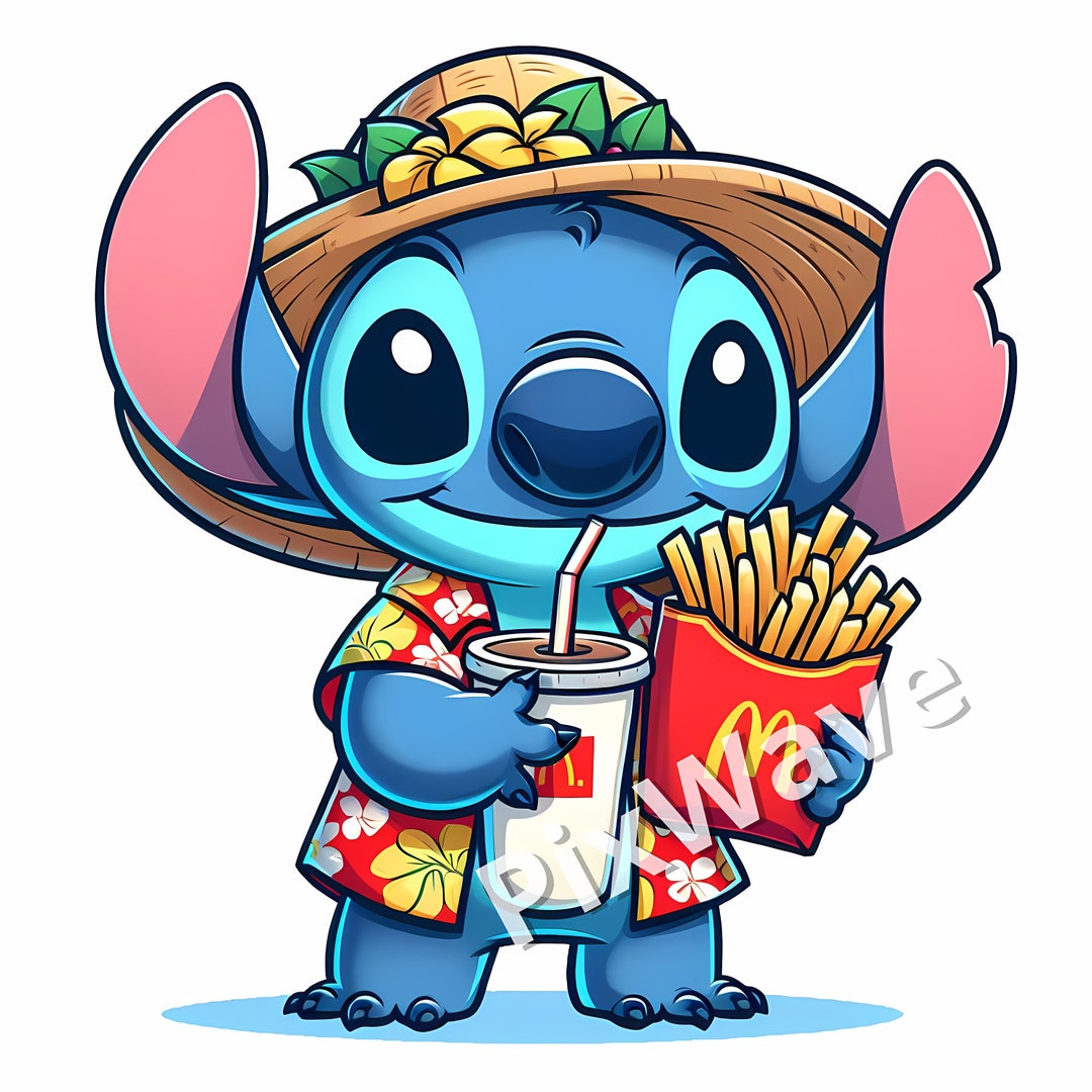 Hawaii Stitch SVG, Stitch Hawaiian Svg, Cute Stitch Png, Cute Stitch