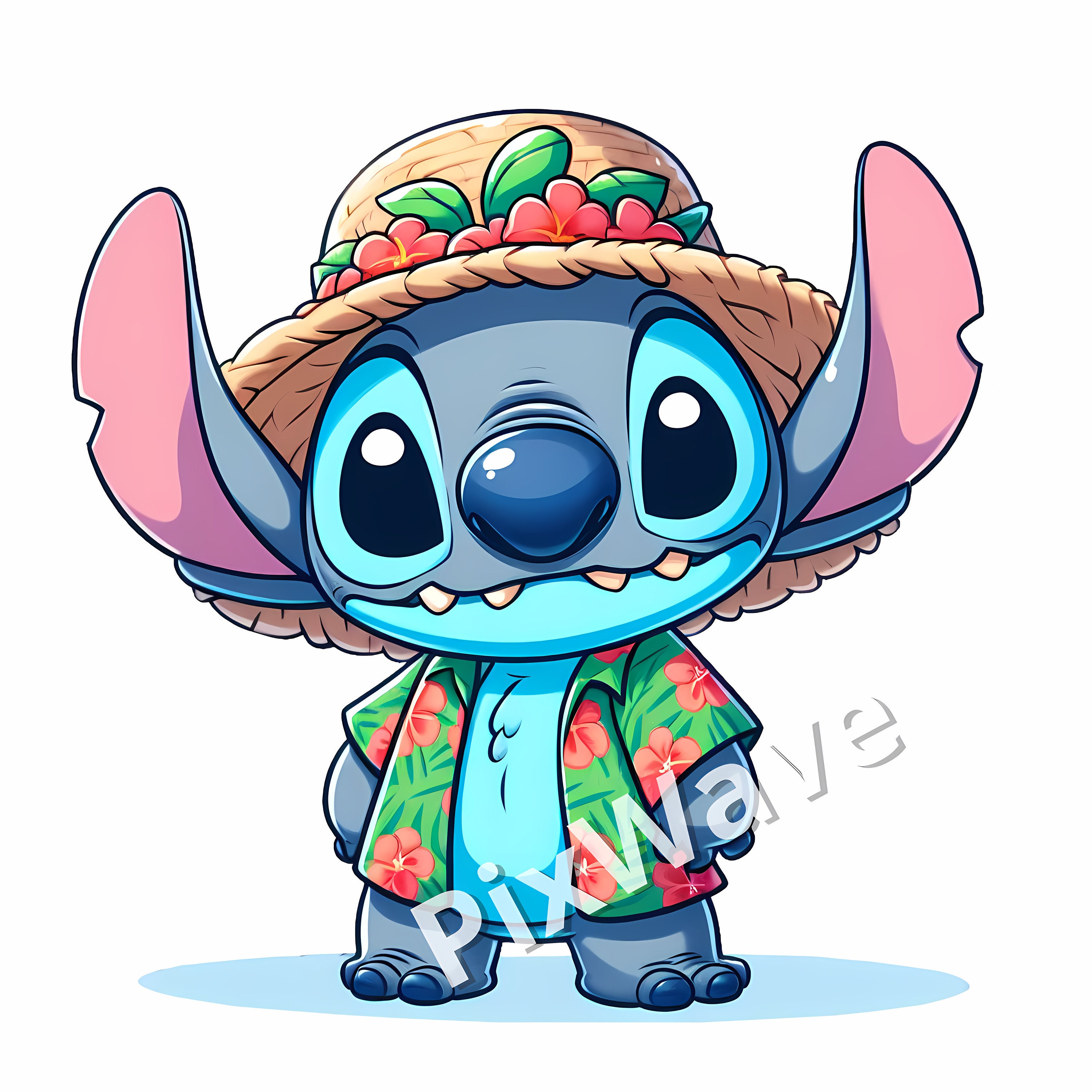 Hawaii Stitch SVG, Stitch Hawaiian Svg, Cute Stitch Png, Cute Stitch