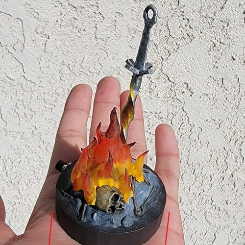 Bonfire ダークソウル DARKSOULS 希少 1/7 ガレージキット Dark Souls Bonfire With LED Light 1/12 Scale Miniature - Etsy