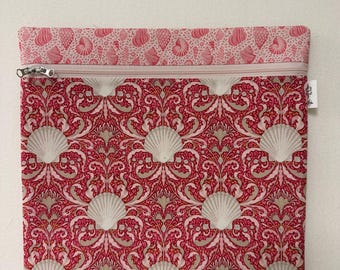 Tilda Handmade Zippered Project Bag, Cross Stitch, Embroidery Organizer, WIP bag