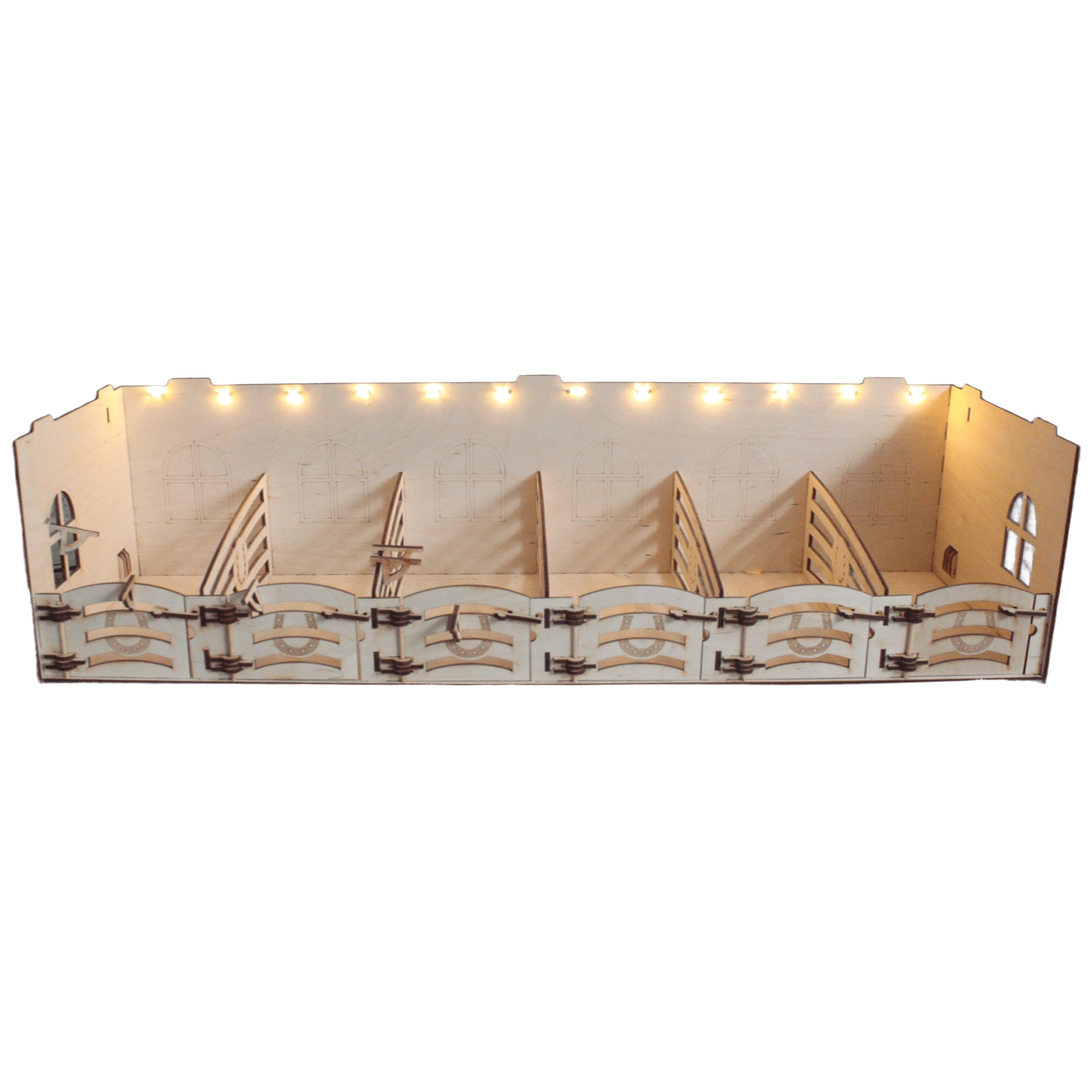 Toy horse stable that you can expand when your collection grows! For Schleich, Collecta and similar horse models. Floor Segment
