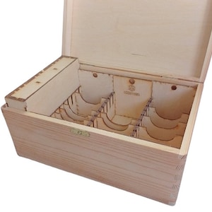 Caja de madera para guardar cartas para CCG y juegos de mesa
