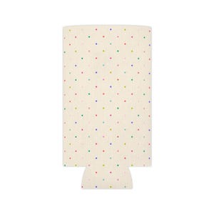 Dot Cake Can Cooler | Fits 12oz Cans, Slim Cans | Summer Pool Lake Beach Wrap image 3